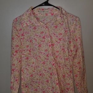 Tommy Hilfiger Button Down Floral Shirt Size 8